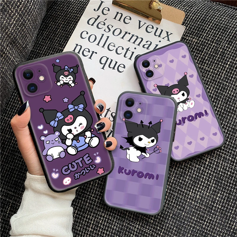 LP68 Kuromi милый мультяшный мягкий чехол для Redmi Note 11 11S 10 10T Pro Max 10S 9T 9 9S 8 8T 7 Xiaomi Mi 11I 12 12X