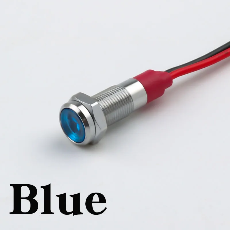 

Металлический светодиодный индикатор 6 мм с красной и синей подсветкой