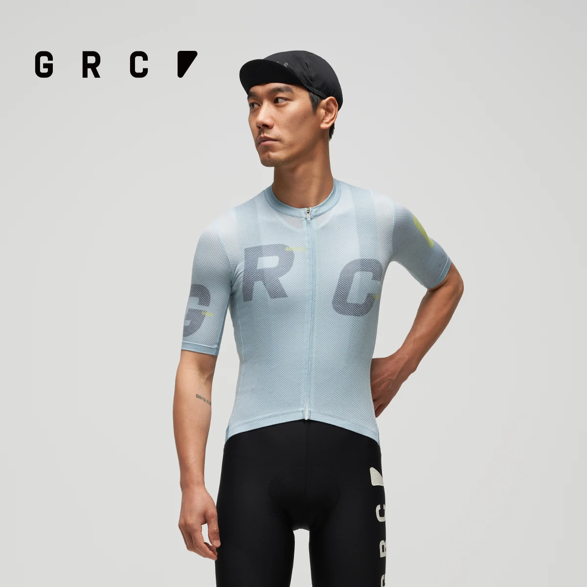 Фото Мужская велосипедная одежда GRC, трикотажная рубашка с логотипом CMYK Delta SS25 №3