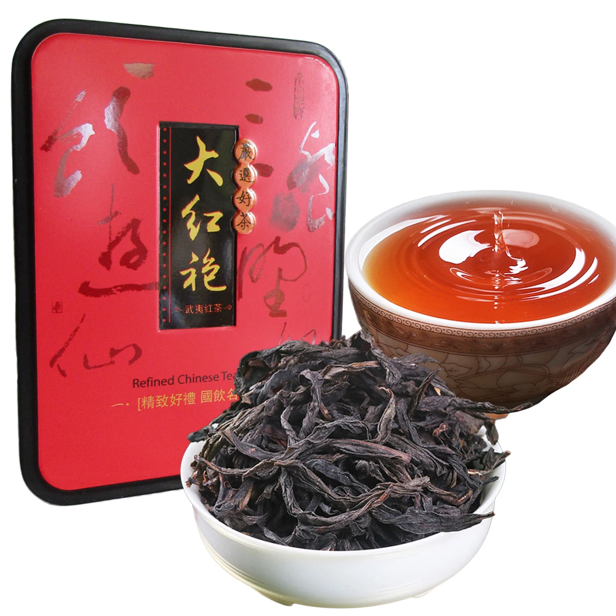 

104g Chinese Organic Black Tea High-Grade Dahongpao Oolong Tea Health Care New Cooked Tea Gift Box Packing