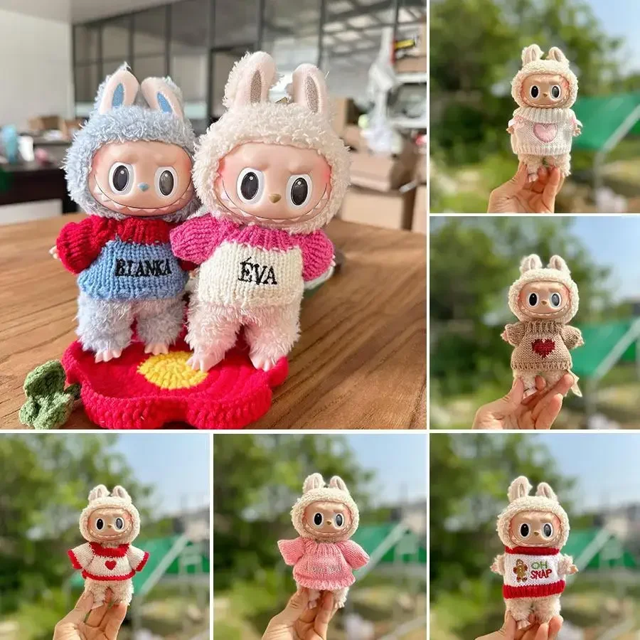 Одежда для кукол Labubu модная одежда 15 см толстовки кавайные нарядные аксессуары