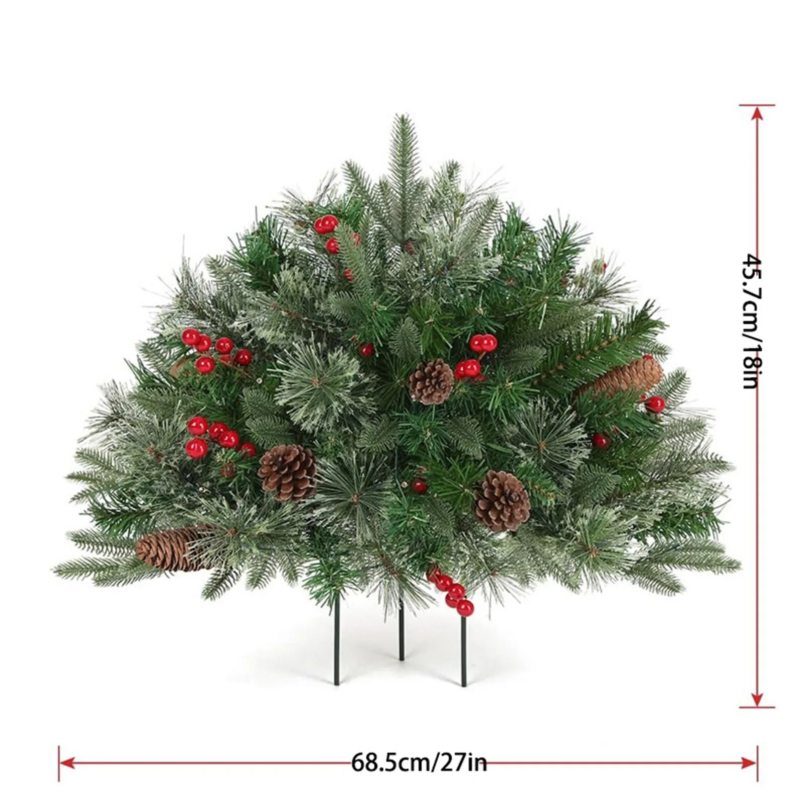 Пакет заземляющих вилок для сцены 2024 упаковка рождественской елки во дворе