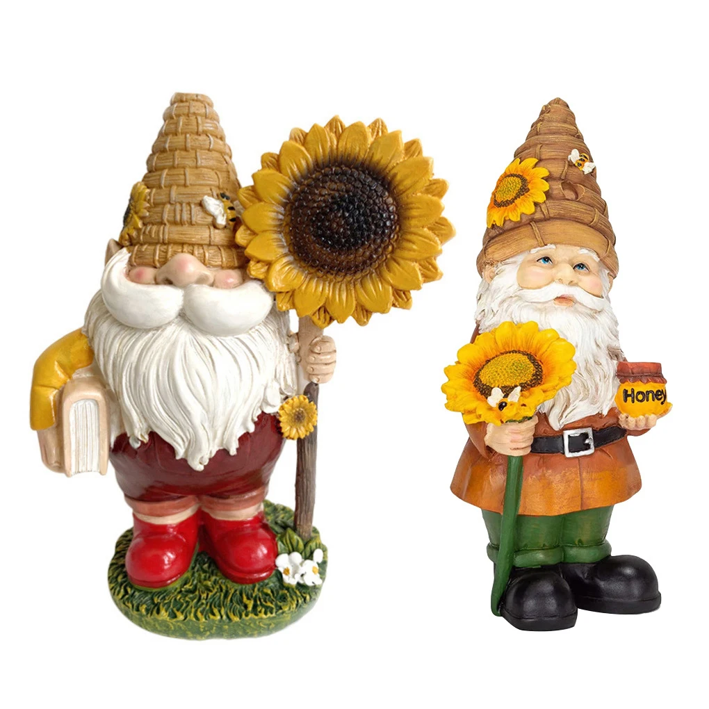 

Resin Ornament Sunflower Figure Statue Sculpture Art Craft for Garden Decoration Gift 2021 new dropshipping