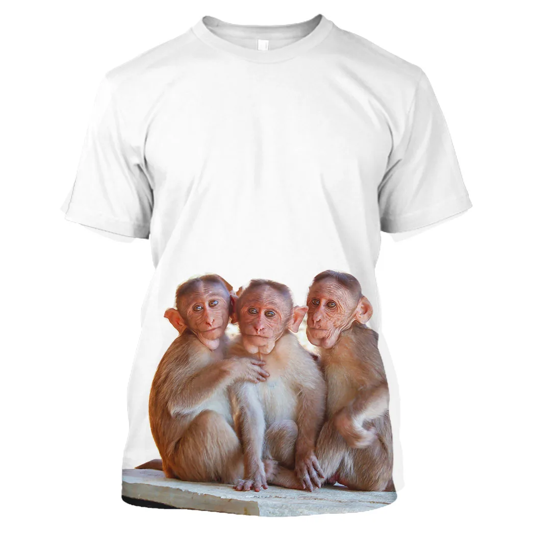 

Jumeast Men 3D Monkey Graphic Tees Oversized Printed Aesthet T Shirts For Men Premium Streetwear Funny Merchandise Harajuku Tops