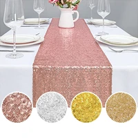 sequin modern table runners glitter net table cloth desk cover decorative fabric for party wedding christmas birthday home decor