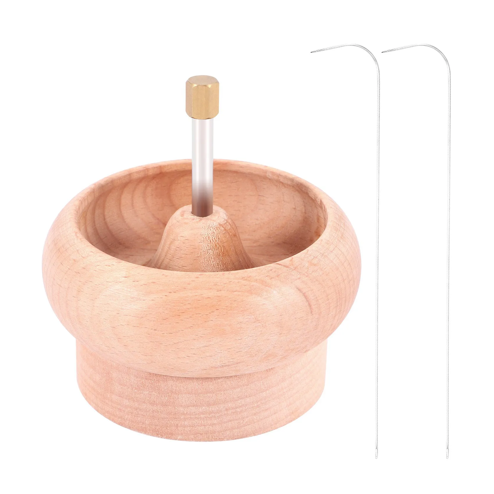 

DIY Making Bead Spinner Holder Gem Workshop Wooden Crafting Project Stringing with Big Eye Needle Gifts