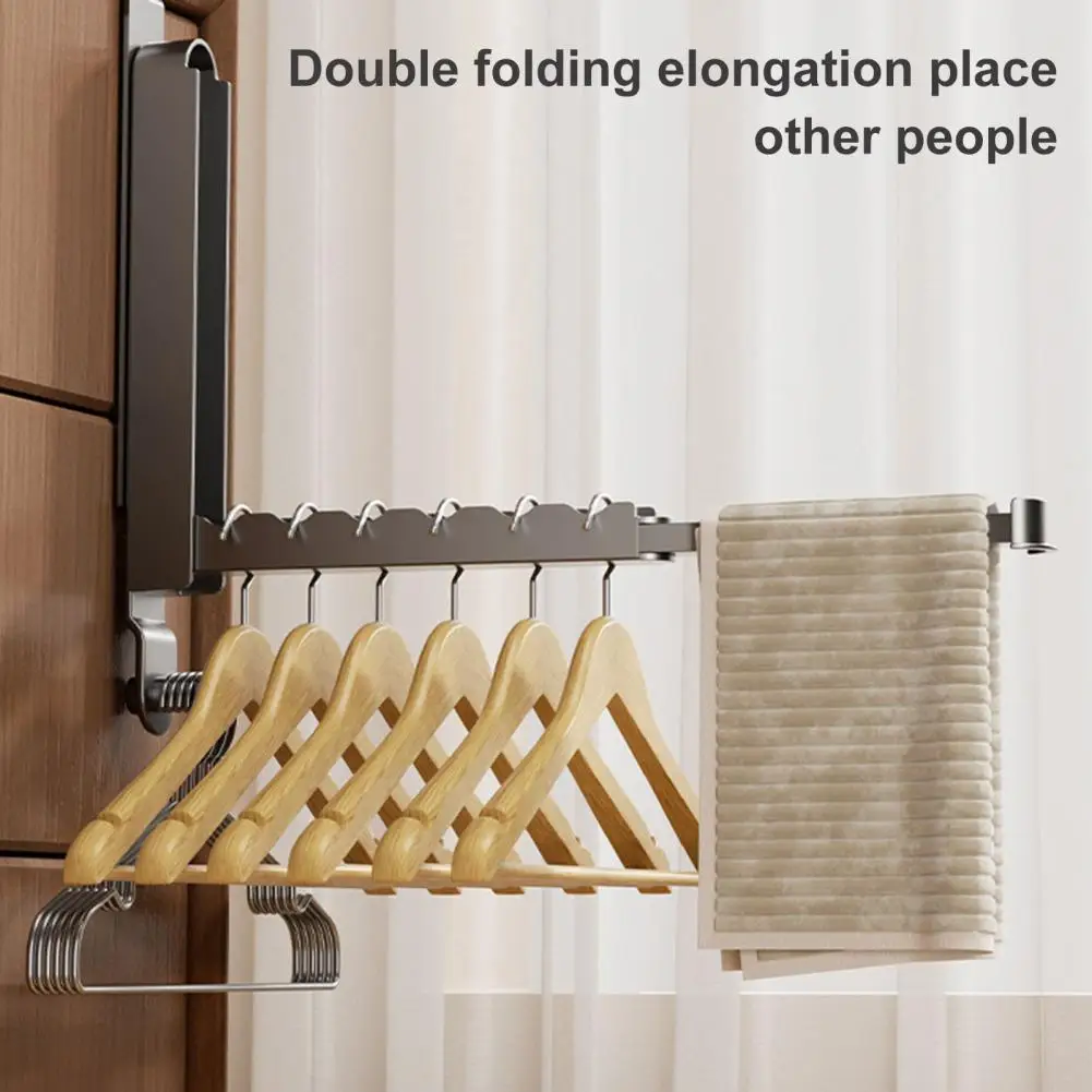 Экономящая пространство Складная сушилка для одежды с большой несущей
