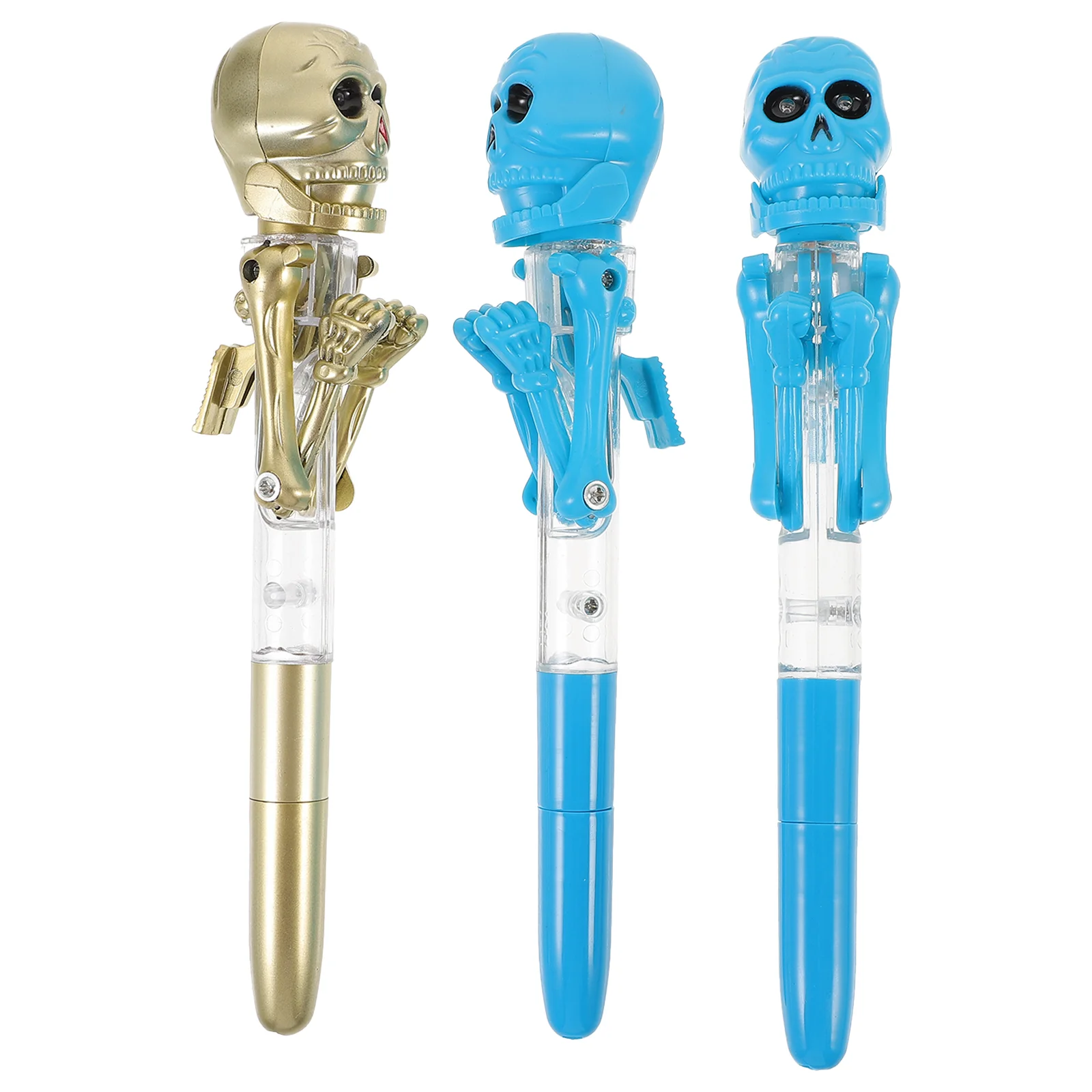 

3 Pcs Shine Halloween Ballpoint Pen Child Childrens Toys Writing Plastic Party Props