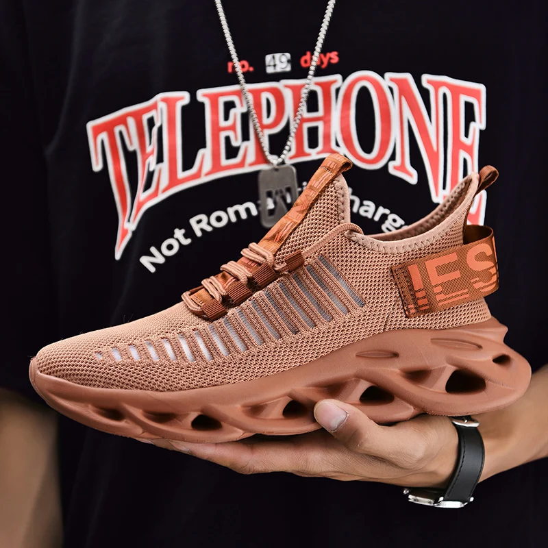 Fashion Men Large Size Casual Sneakers Mesh Breathable Cushioning Male Running Shoes Lightweight Athletic Men's Jogging Shoes