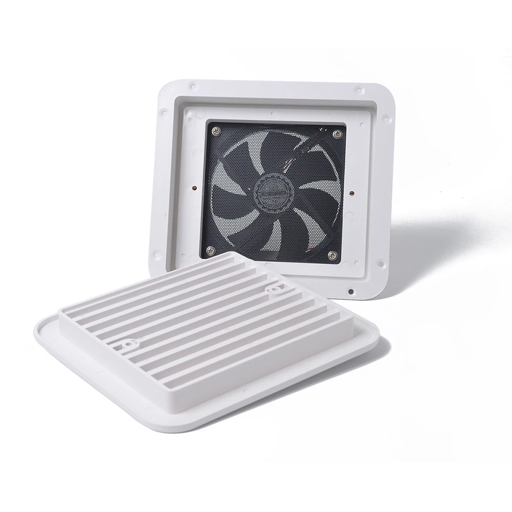 

12V Fridge Vent with Fan for RV Trailer Side Silent Air Outlet Ventilation Fan