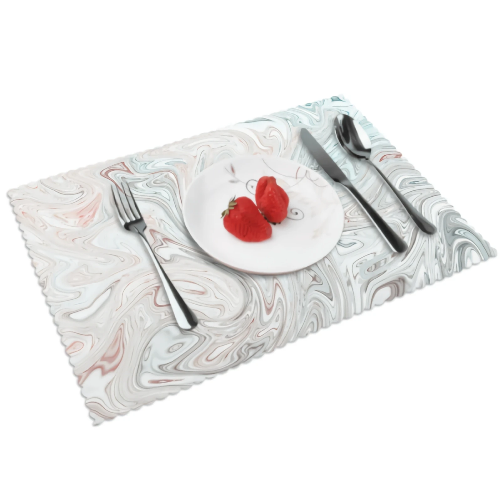 

Colorful Graffiti Placemats for Dining Table Set of 4 Rectangular Heat Resistant Washable Place Mat