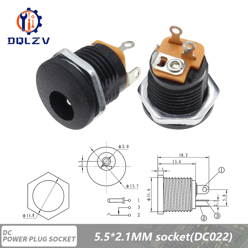 

Разъемы постоянного тока DQLZV DC-099/005/022B/25M