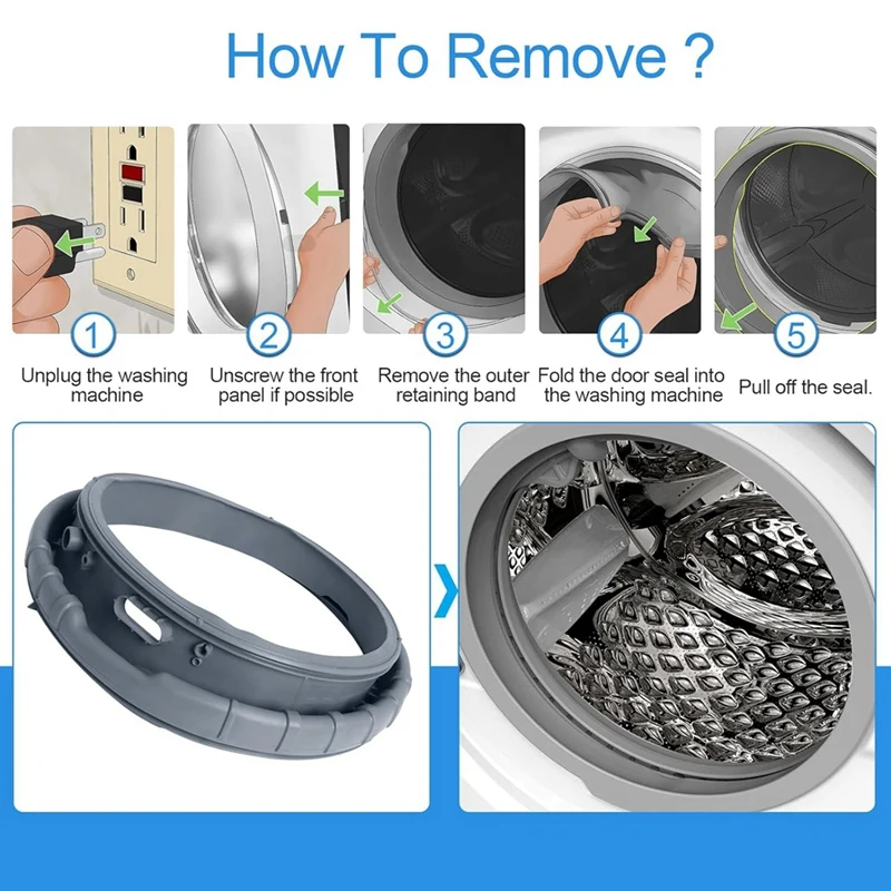 DC64-02805A Уплотнение дверцы шайбы для запасных частей Дверная диафрагма WF393BTPARA/A2