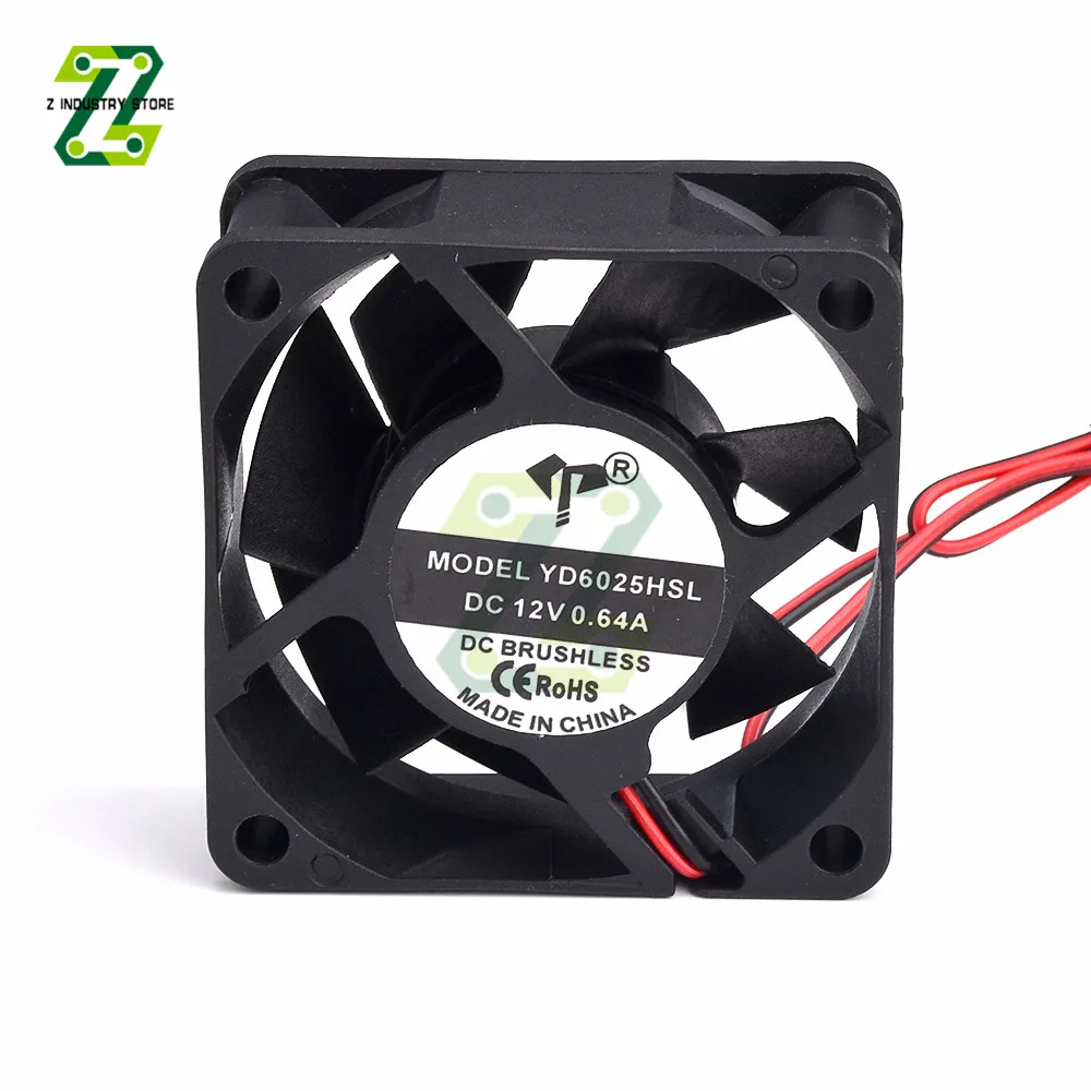 

6025 Cooling Fan 12V 60mm 60X60X25mm Brushless Pc Cpu Case Cooling Fan