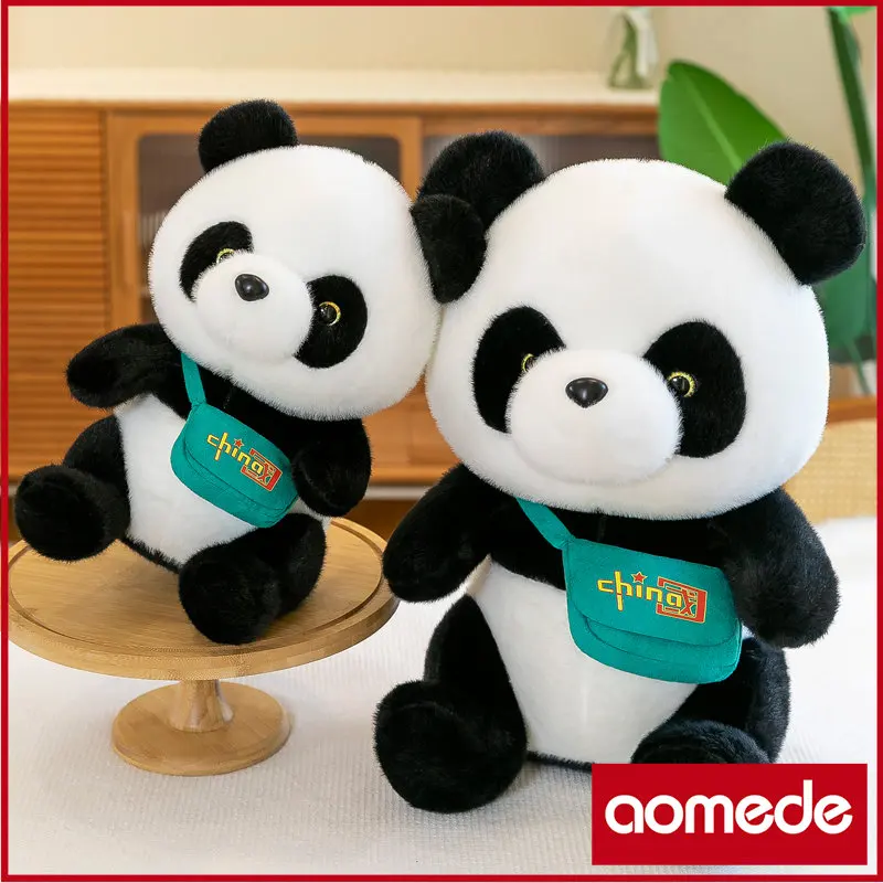 

aomede 45cm Guochao National Treasure Giant Panda Plush Toy Cute Small Doll Chinese Style Doll Doll Children's Birthday Gift