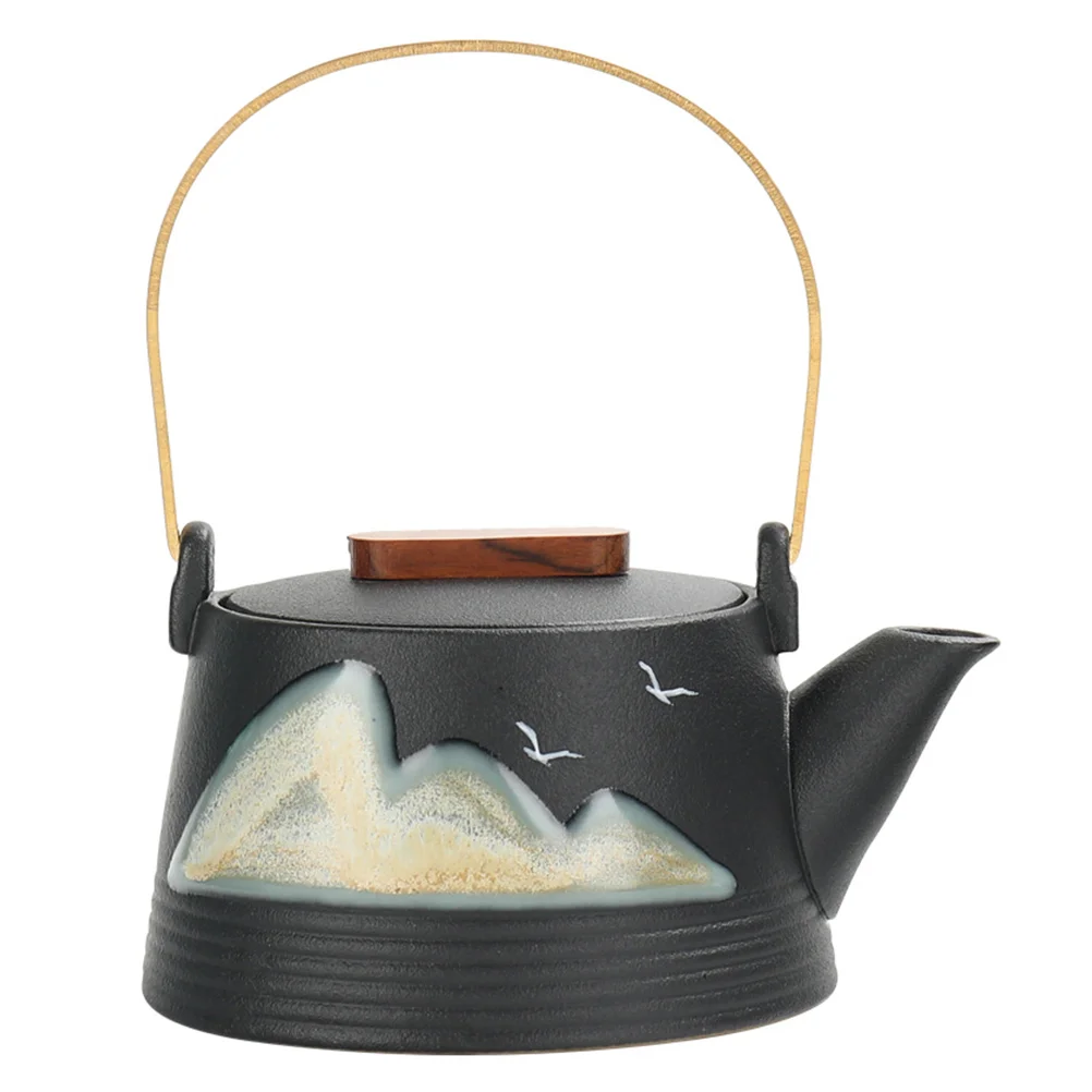 

Teapot Tea Pot Fu Kung Kettle Water Coffee Japanese Warmer Porcelain Large Leaf Picnic Resistant Heat Teaware Gong Outdoor Loose