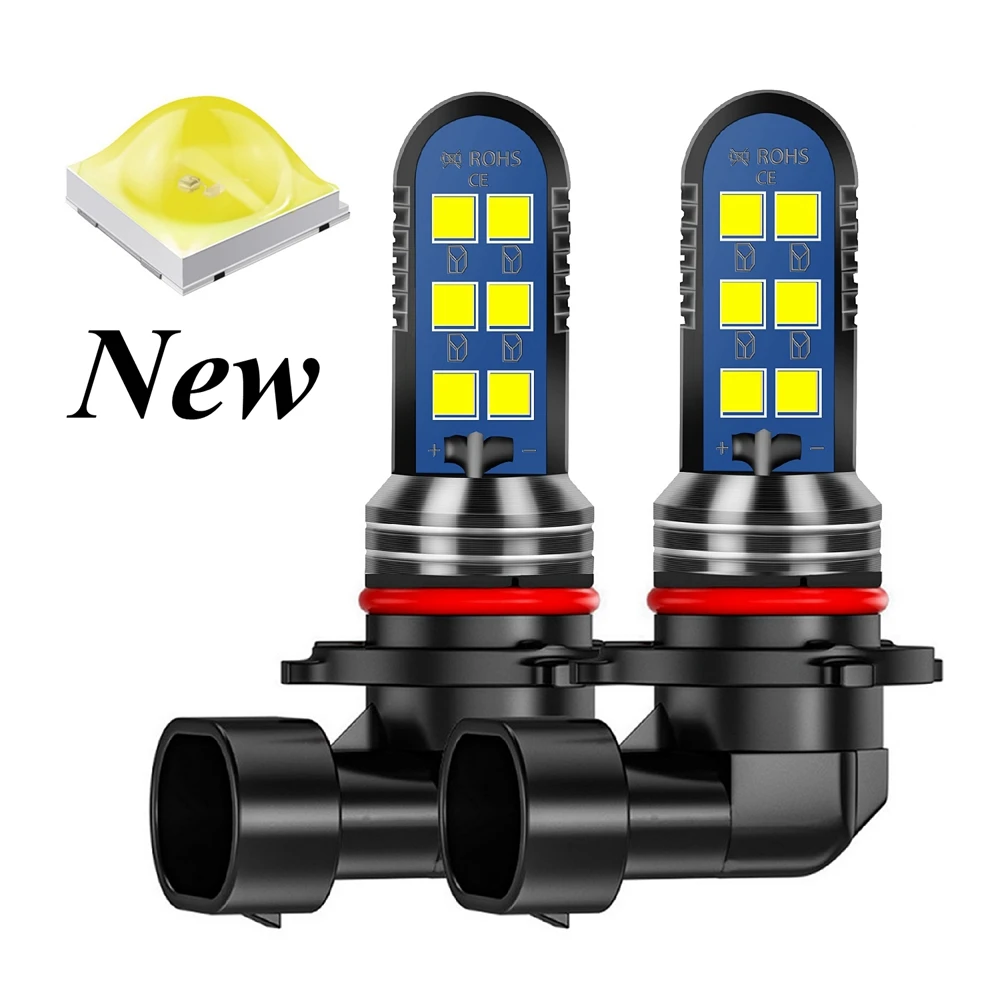 

2Pcs Car LED Bulbs H3 H8 H11 9006 HB4 881 880 H27 Auto Anti Fog Lamps Driving Running Light Foglamps 6000K White 12V 24V
