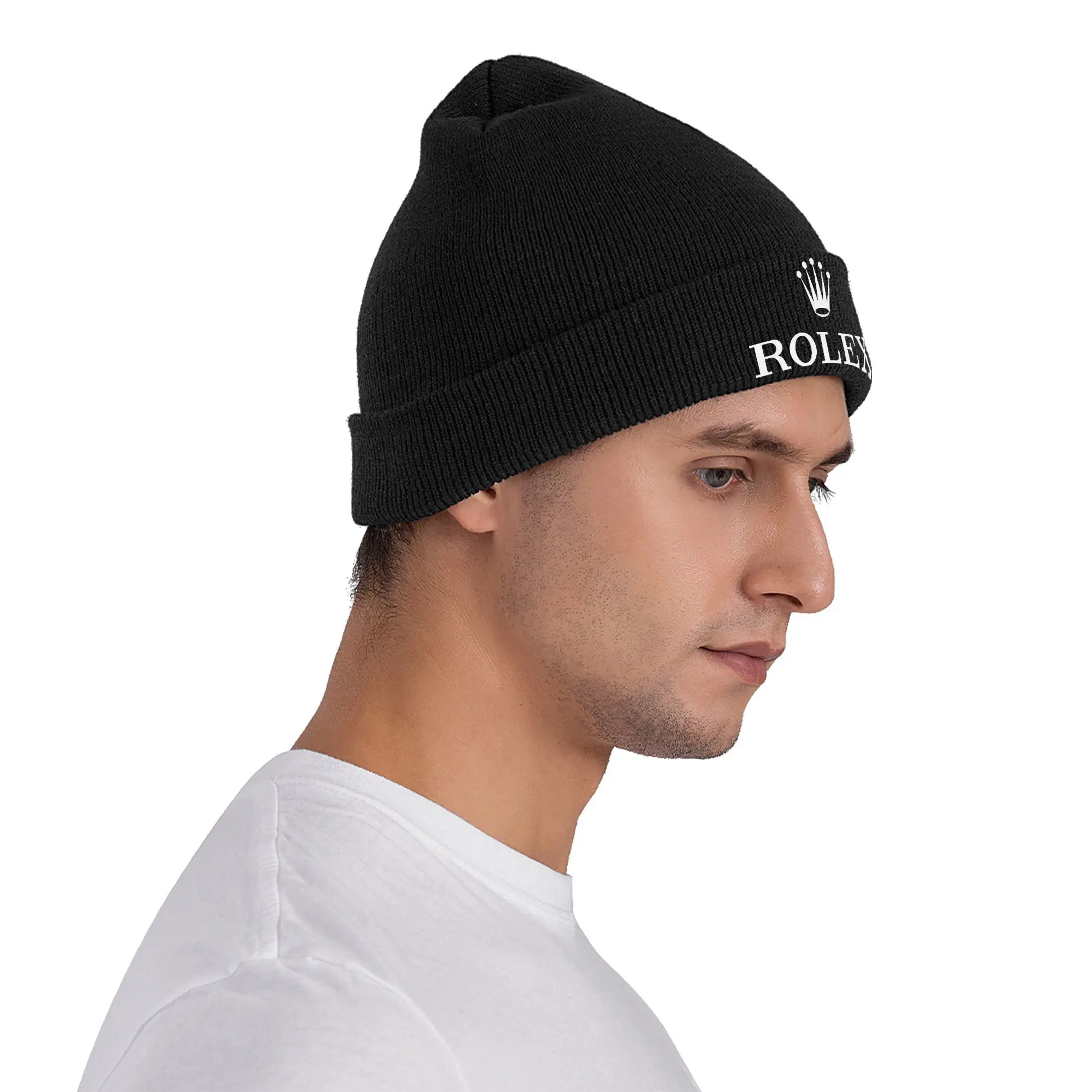 Женская и мужская вязаная шапка r-rolexs Merch Winter с черепом шапочки Skullies