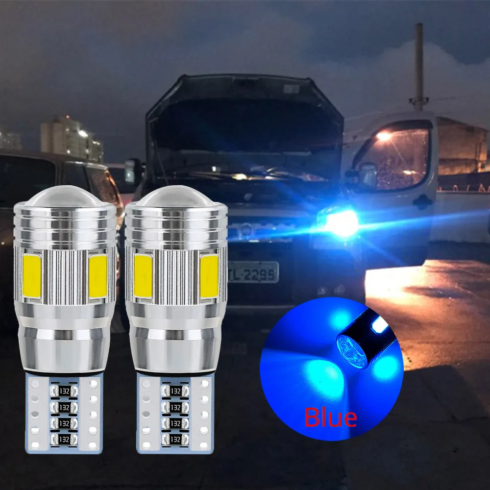 

2 шт., светодиодный светодиодные лампы T10 194 W5W