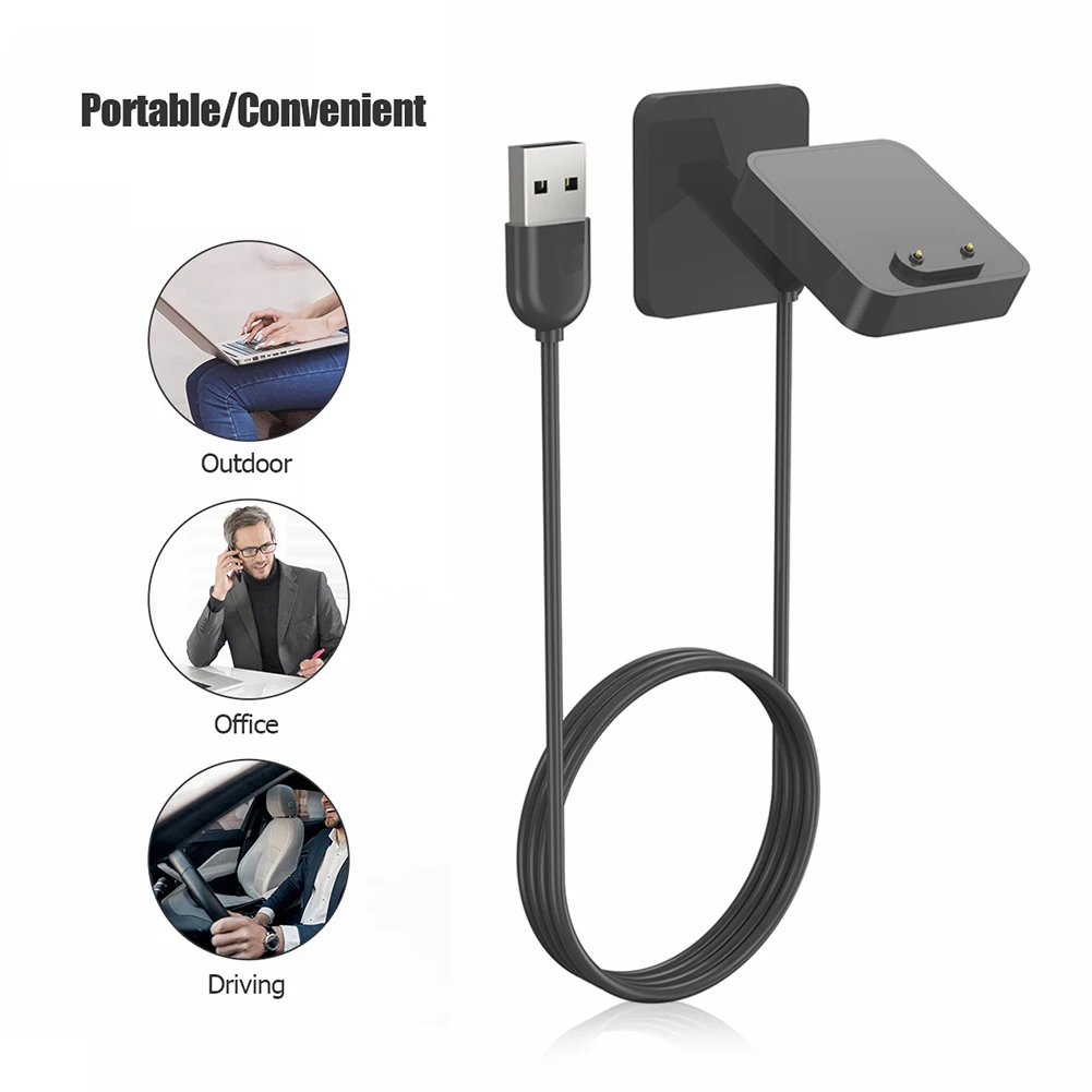 

1 м Магнитный зарядный кабель Замена USB Магнитный зарядный док-кабель Запчасти для Huawei Band 7/6 для Huawei Watch Fit 2