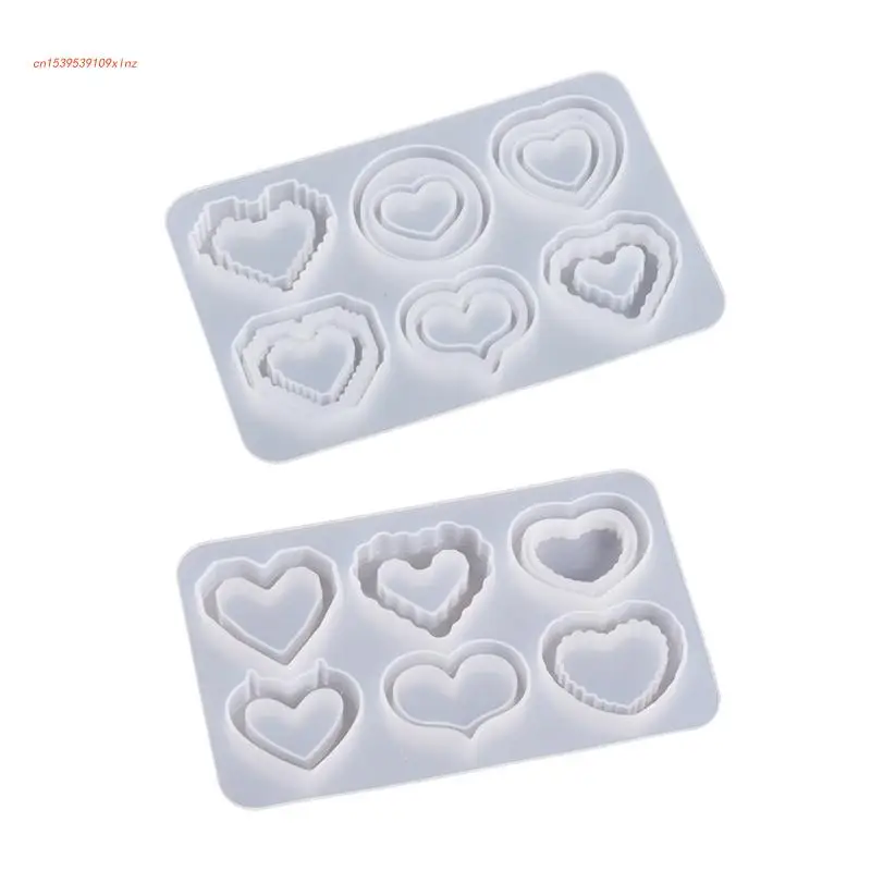 

Heart Quicksand Silicone Mold Epoxy Resin Shaker Mold DIY keychain Pendant