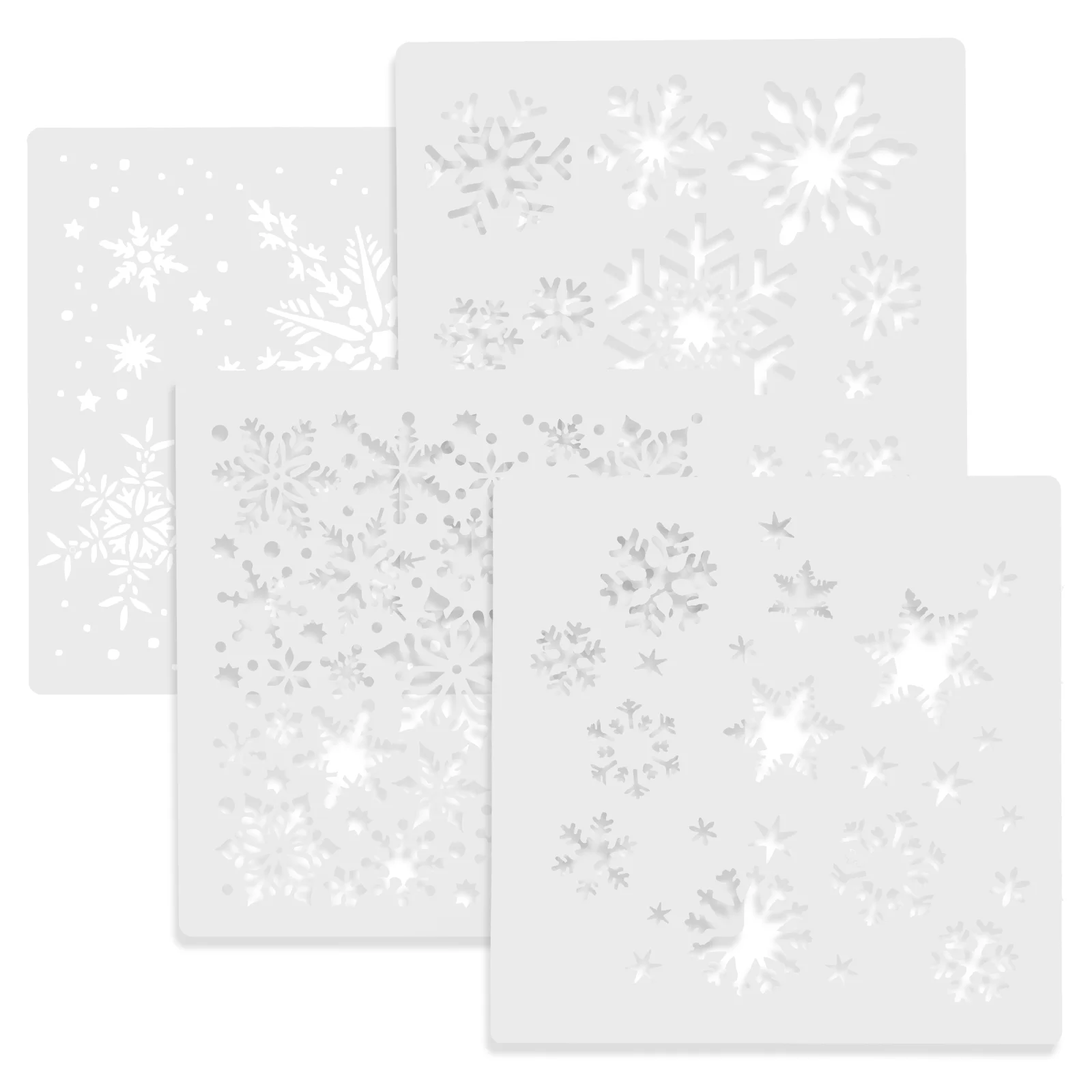 

4pcs Painting Stencils Plastic Plastic Drawing Stencils Painting Templates Painting Stencils Painting Tools