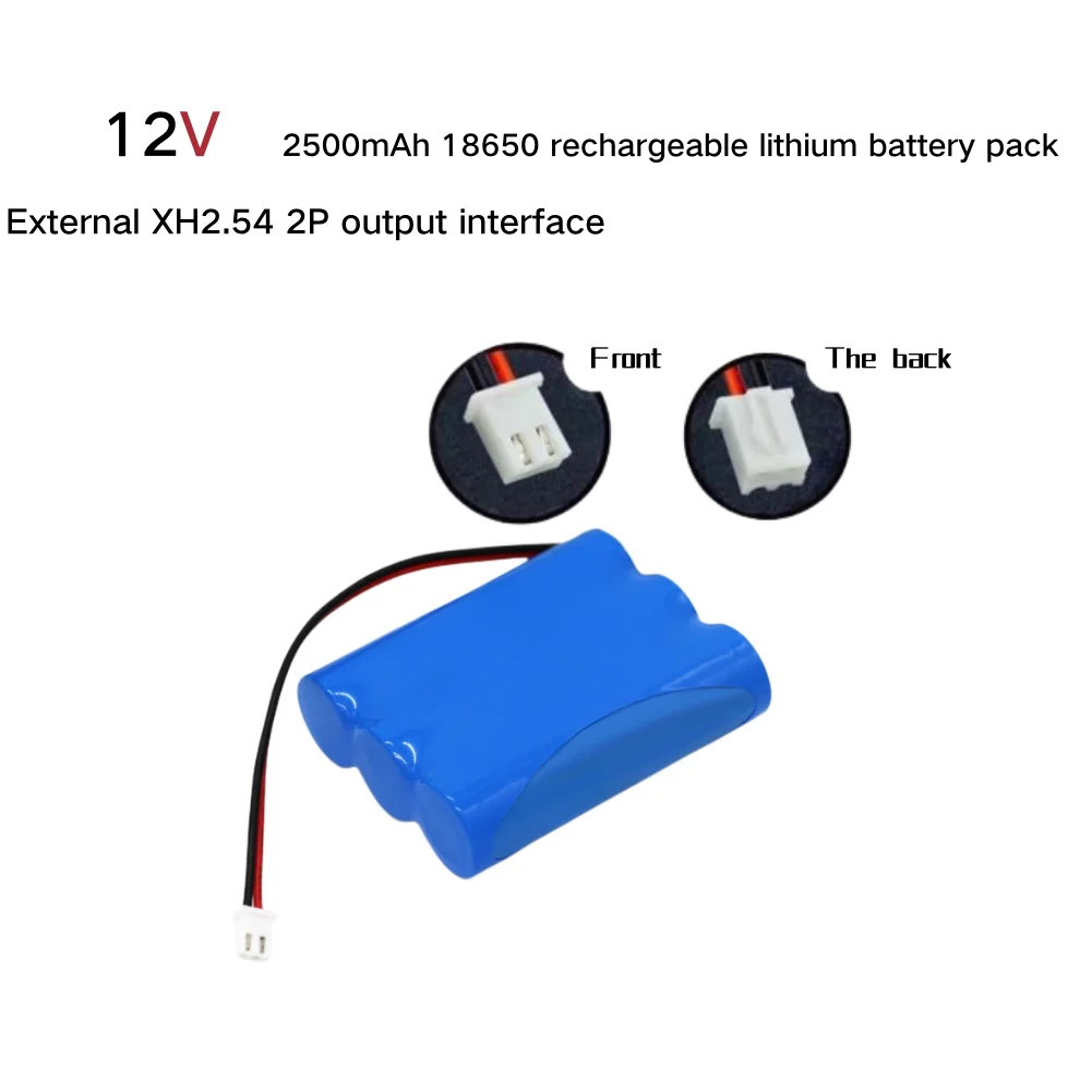 

Daikala 3S1P 12.6V/11.1V 2500mAh 18650 Lithium-ion Battery Pack, XH-2P Output Interface, Used for Backup Power Supply, Etc