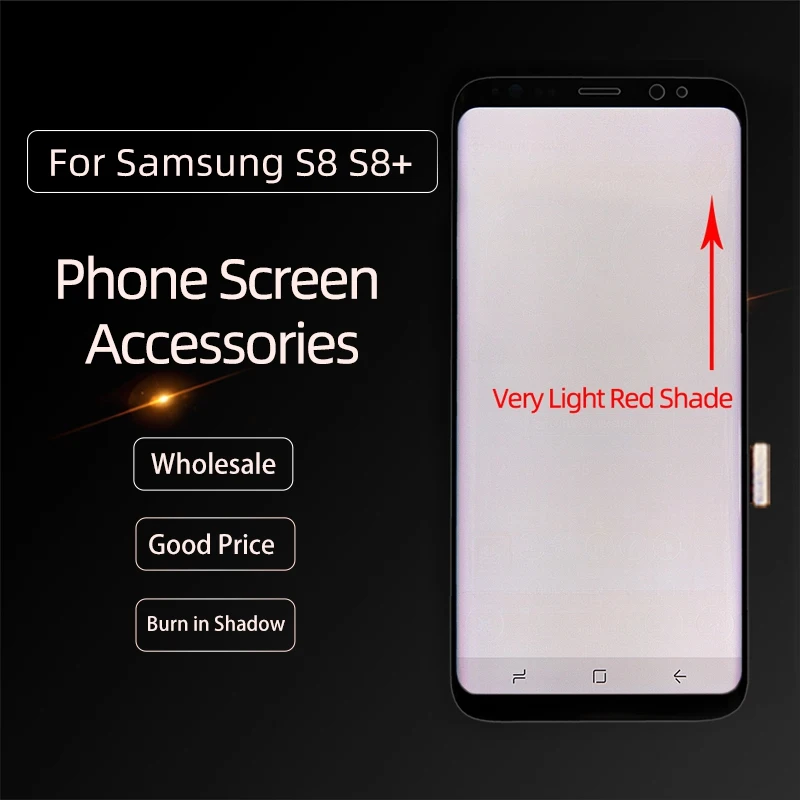 Slight Burn Touch Screen For Samsung Galaxy s8 S8 Plus LCD AMOLED With Frame G950F G950U G955F G955U Dot Touch Screen Assembly
