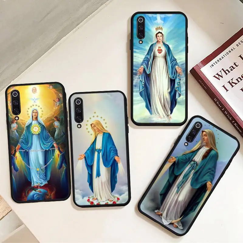 

Retro Bless Virgin Mary painting Phone Case For Xiaomi Redmi note 7 8 9 11 t s 10 A pro lite funda shell coque cover