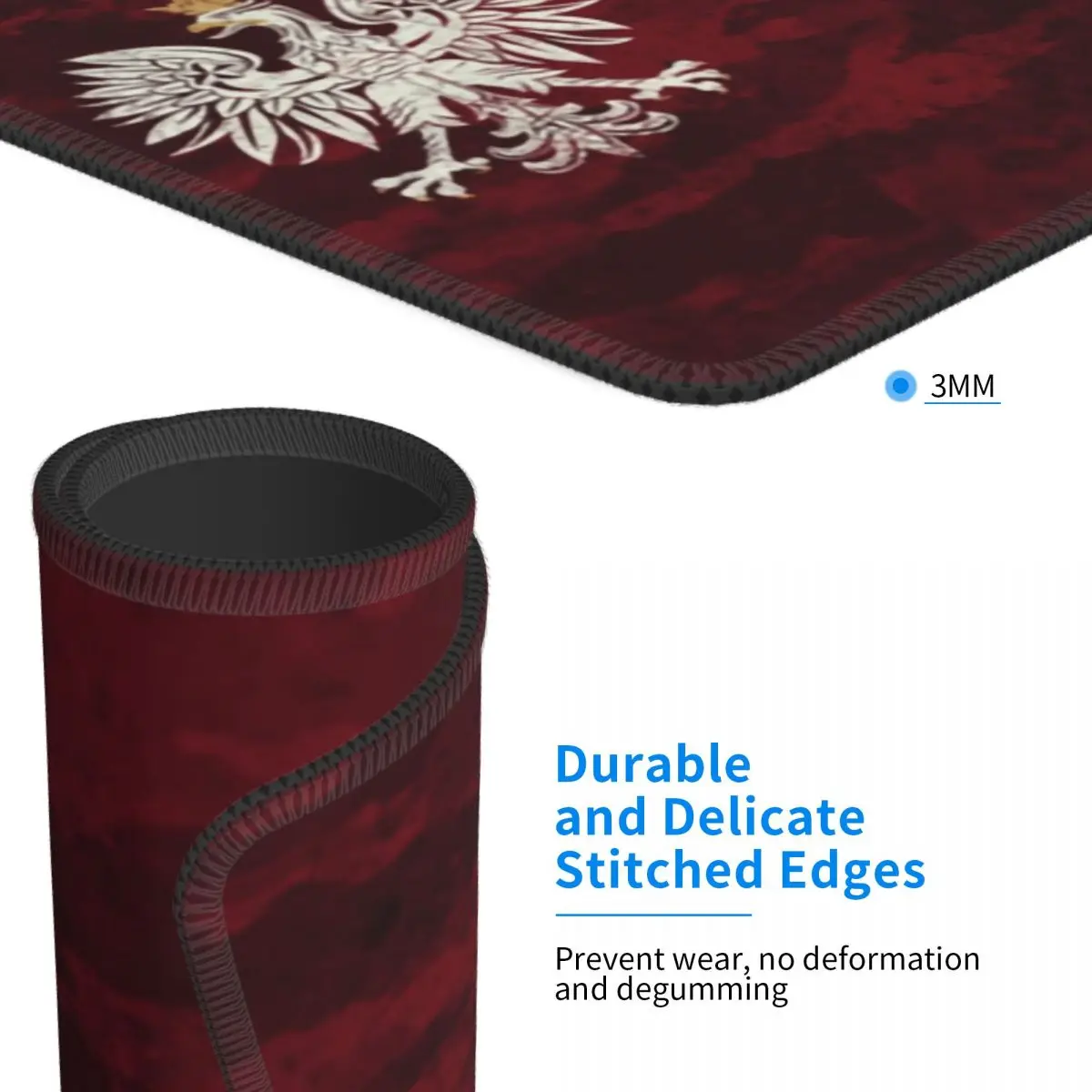 Винтажный коврик для мыши в польском стиле герб России Нескользящий Резиновый