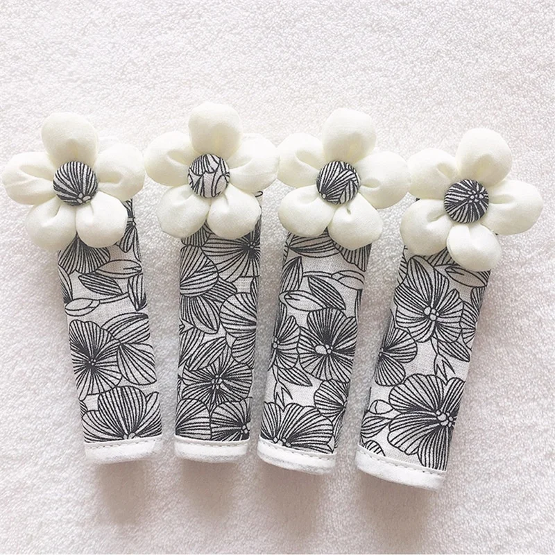 Антистатический Утолщенный Чехол Для Дверной Ручки С Цветочным Узором Мягкий