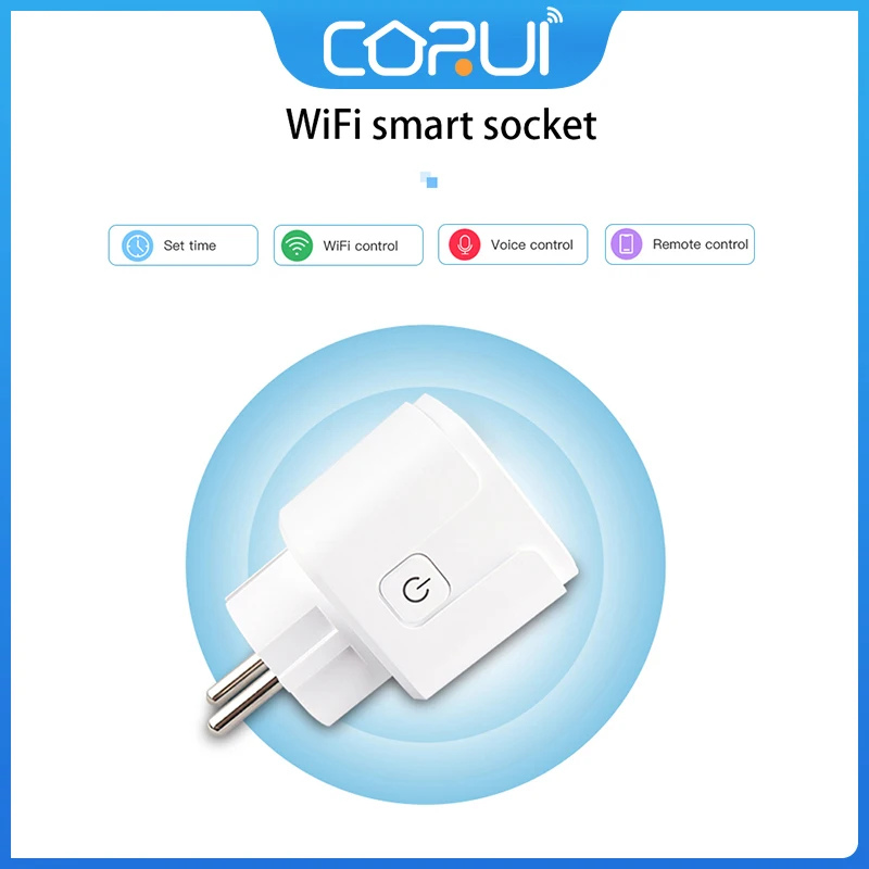 

CoRui Apple Homekit Smart Socket WiFi Electrical Outlets Plug Remote Siri Voice Control Wall Light Switch Smart Home Accessorie