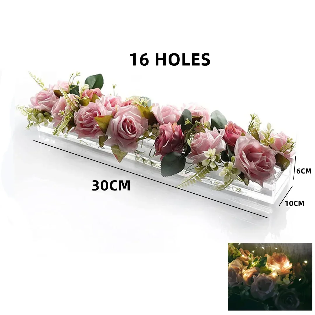 

Прозрачная акриловая ваза с 16/22/24 отверстиями