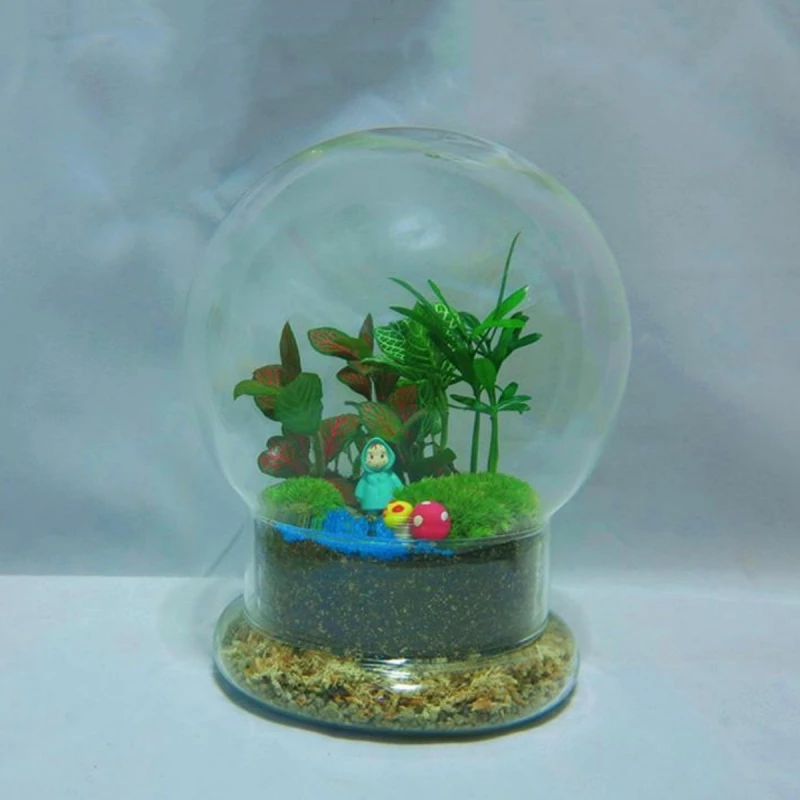 Диаметр = 15 см средний размер искусственная ваза домашний декор прозрачная