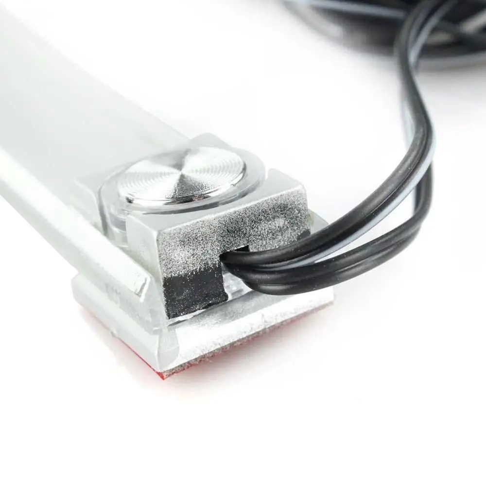 Модные синие автомобильные атмосферные лампы для салона 12 В 4 светодиода