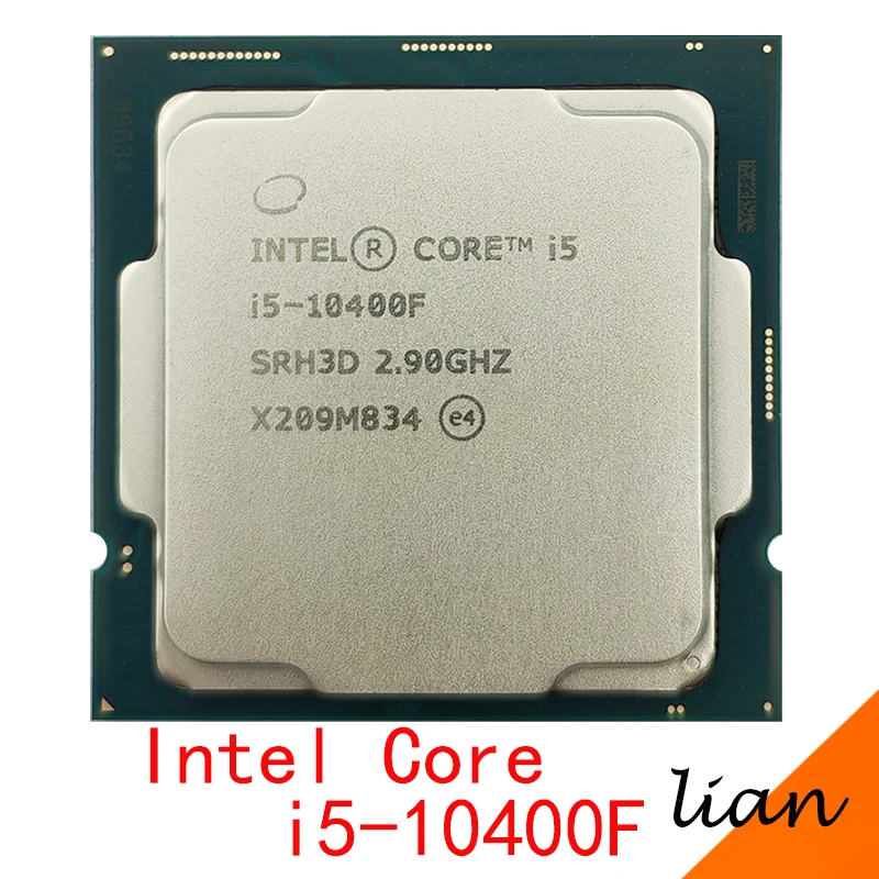 Процессор Intel Core i5-10400F i5 10400F 2,9 ГГц шестиядерный двенадцатипоточный процессор 65 Вт LGA1200