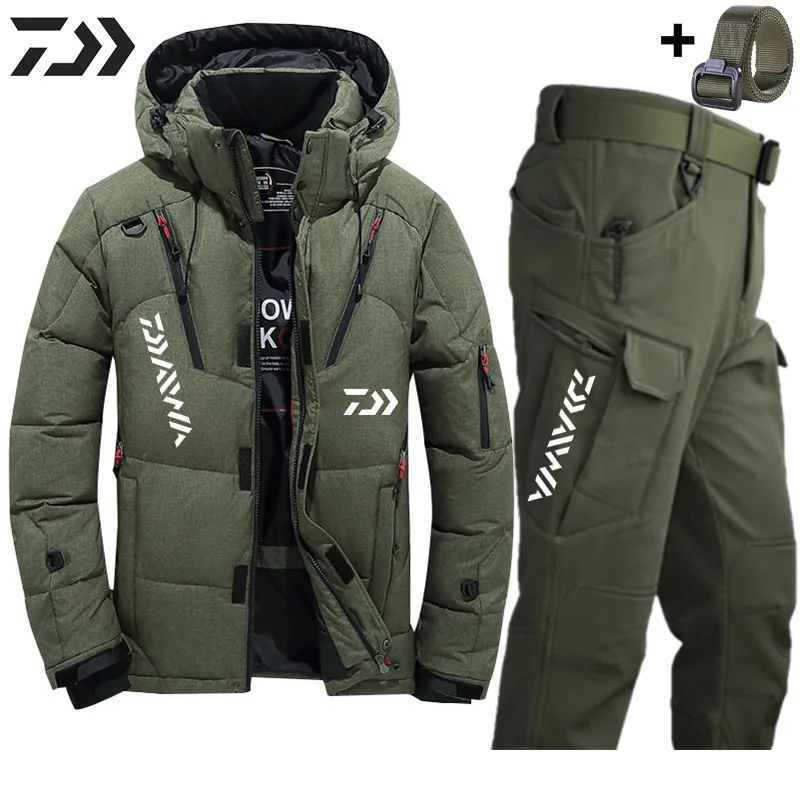 

Daiwa Fishing Suits Winter Thick Outdoor Sports Waterproof Windproof Hooded Coat Climbing Cycling Mountaineering SkiingOutwear