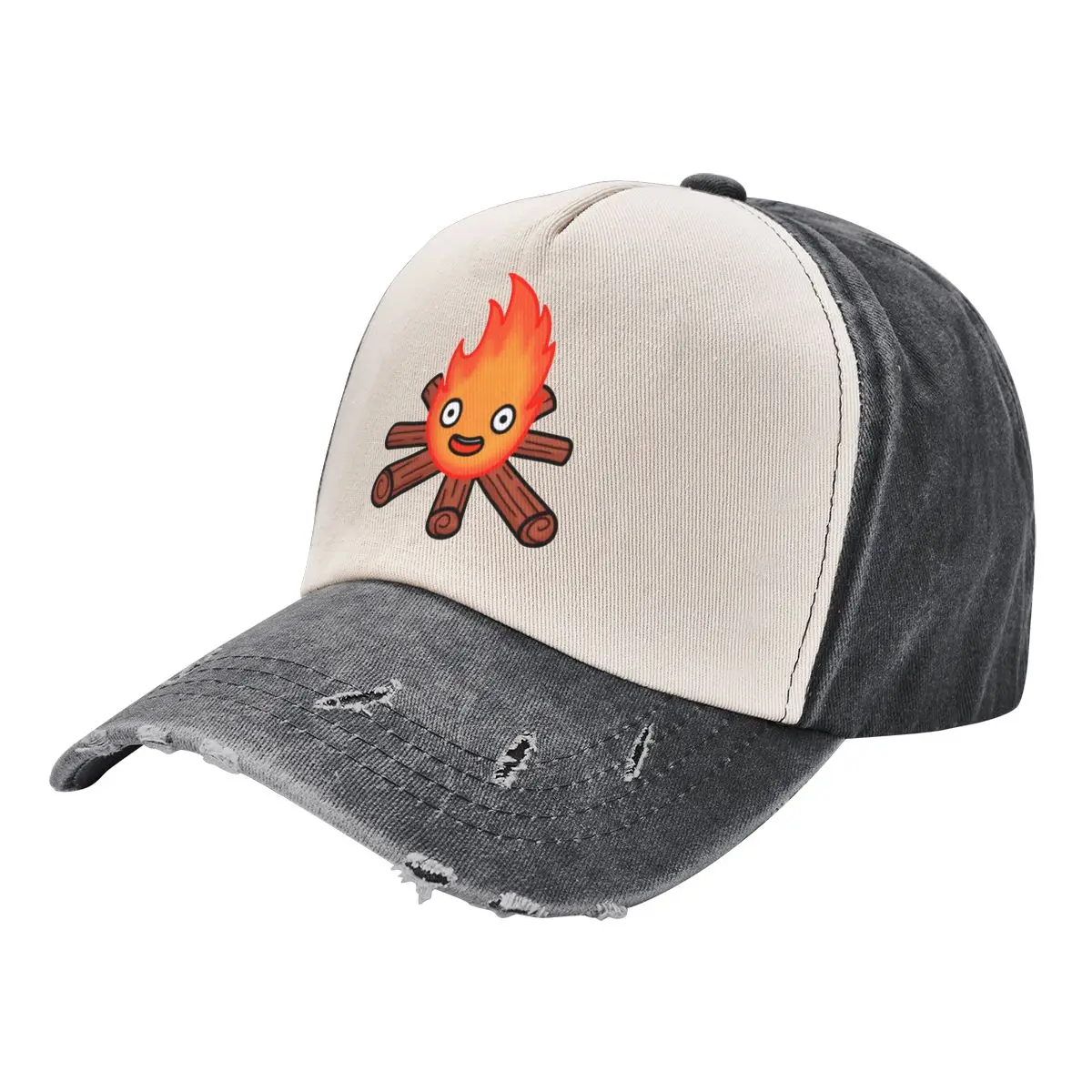 

Campfire Calcifier Fire Baseball Caps Merch Vintage Distressed Denim Washed Casquette Dad Hat Unisex Style Summer Hats Cap