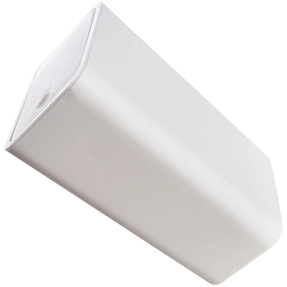 

Trash Cans Lids Waste Paper Bin Bedroom Garbage Kitchen Rectangle White Plastic Bathroom Office