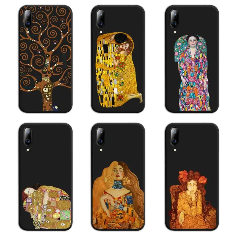 

Kiss By Gustav Klimt Tree of Life Phone Case For Vivo Y91c Y17 Y51 Y67 Y55 Y7s Y81 Y19 Y97 Y93 V17 vivos5