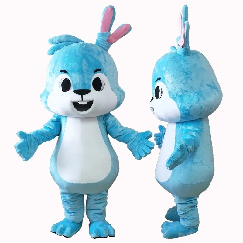 Пасха Новый Синий Кролик пользовательский плюшевый рекламный косплей