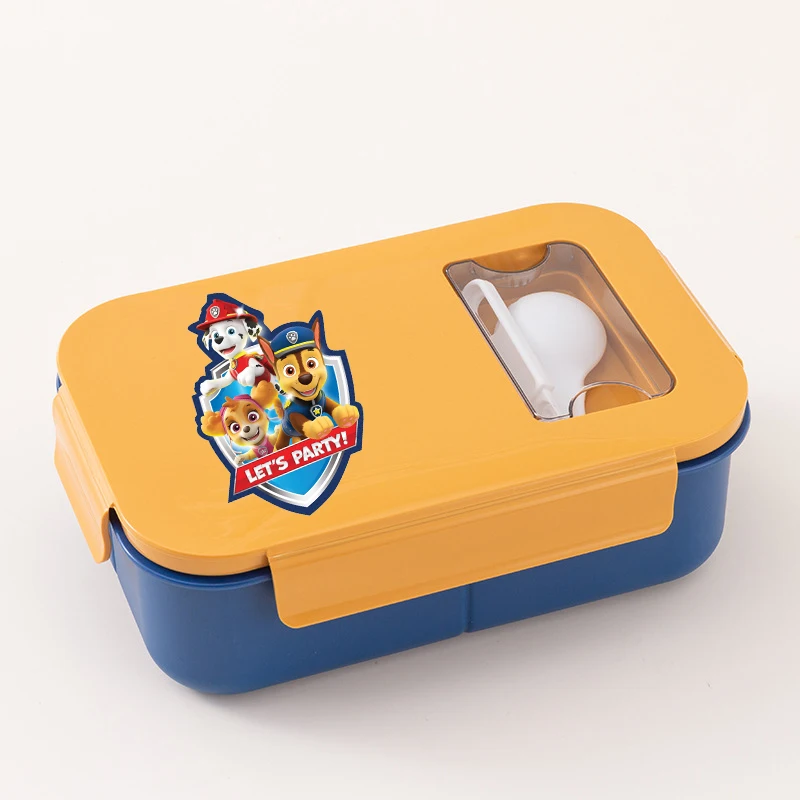 Фото Ланч-бокс Paw Patrol для мальчиков и девочек, безопасный для микроволновки, мультяшный бенто-бокс с Чейзом и Скай, детский аниме-бокс для тостов, модный портативный контейнер для еды №5