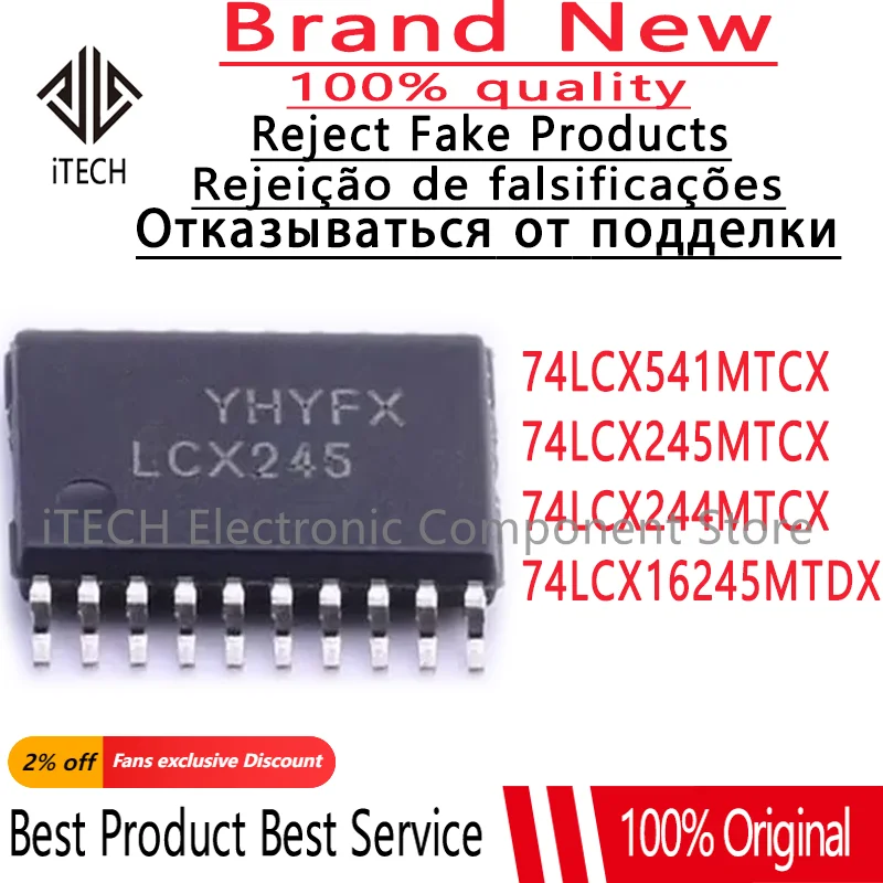 

5Pcs 100% New 74LCX16245MTDX LCX16245 TSSOP48 74LCX541MTCX LCX541 74LCX245MTCX LCX245 74LCX244MTCX LCX244 TSSOP20 Chips Ic