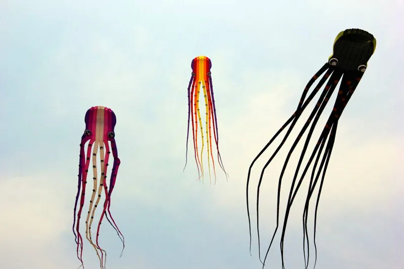 Бесплатная доставка 23 м воздушный змей-осьминог для взрослых змей