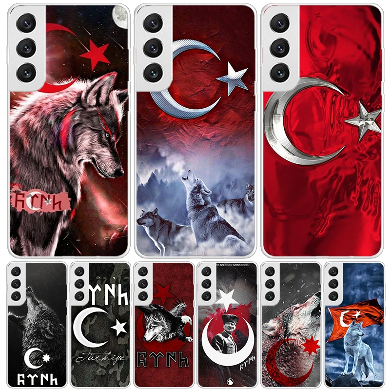 Турецкий флаг Турции для Samsung Galaxy S24 S23 S21 S22 Ultra S10 Plus S20 FE чехол телефона S10E S8 S9 +