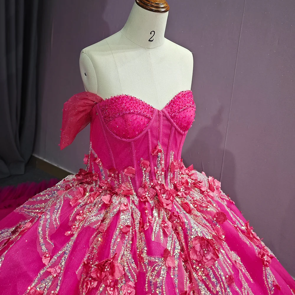 Изысканное платье Quinceanera jancдекабря 2024 года оптовая продажа платья в пол из