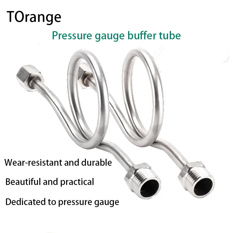 

Stainless Steel Pressure Gauge Buffer Tube Double Head M20*1.5 Boiler High Pressure Meter Condenser Tube Special-shaped Tube