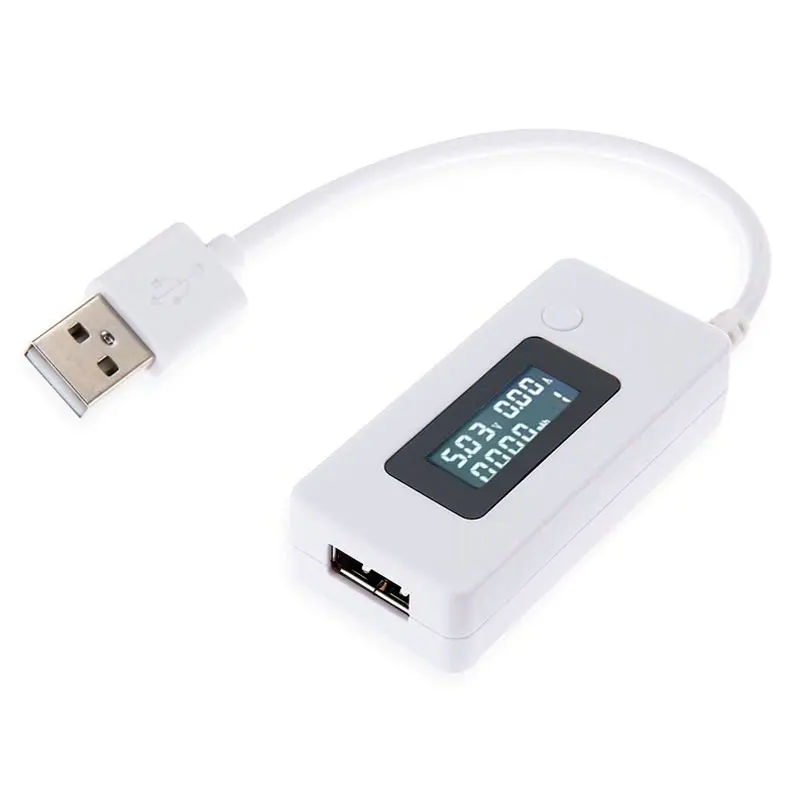

USB Power Meter Voltage Current LCD Display Digital Multimeter Testing Speed or Capacity of Solar Panel Power Bank Adapter etc.