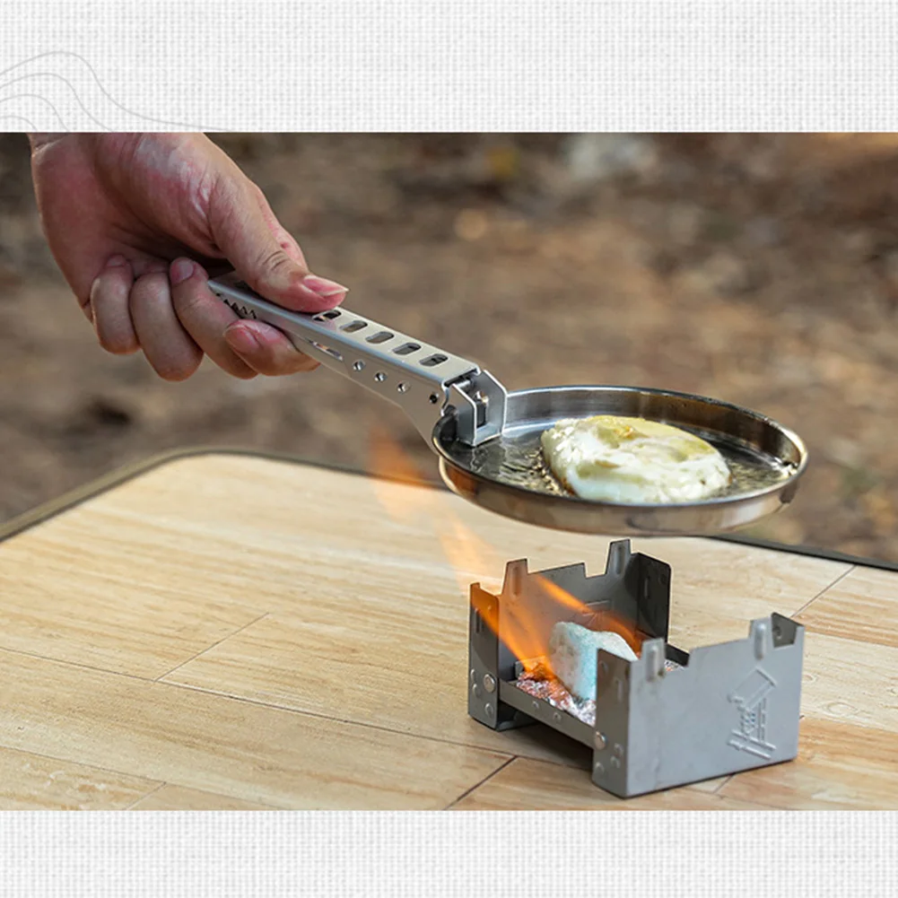 

Easy To Use Folding Handle Pot Clip Anti-scald Oxidation Treatment Pot Tongs And Hiking Tools Hollow Out Not Hot