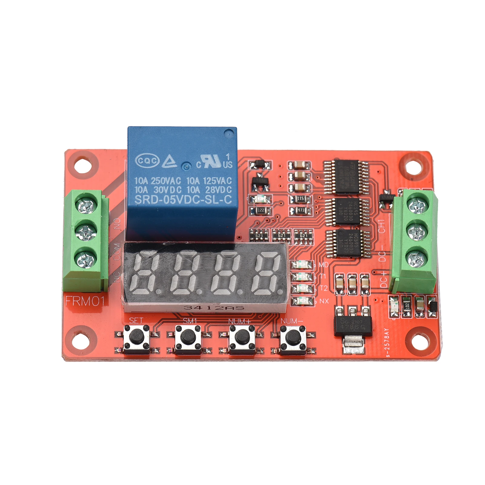 

FRM01 Relay Module Timing Delay Cycle Self-lock Multi-function Relay Control PCB Board High Power For Household Tools